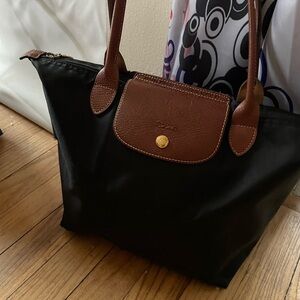 Black and Brown Tote Bag Longchamp